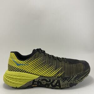 Hoka One One EVO Speedgoat Trail Running Shoes Mens Size 7.5 Yellow Citrus Black